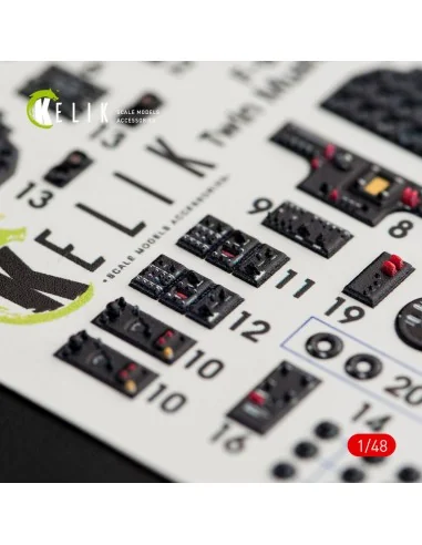 F-82 E/H Twin Mustang interior 3D decals for Modelsvit, 1/48 - Keli...