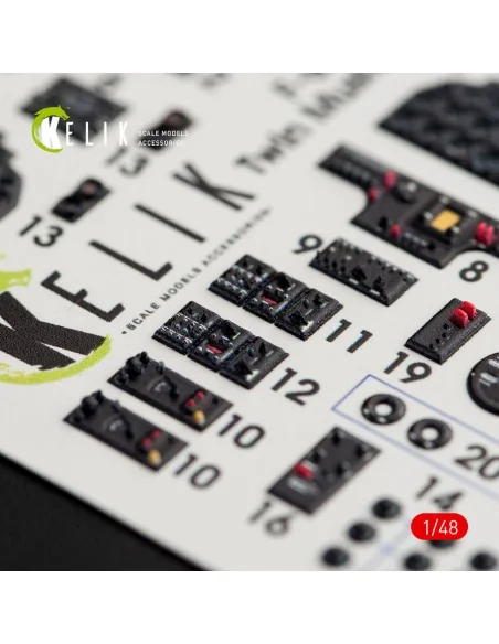F-82 E/H Twin Mustang interior 3D decals for Modelsvit, 1/48 - Keli...