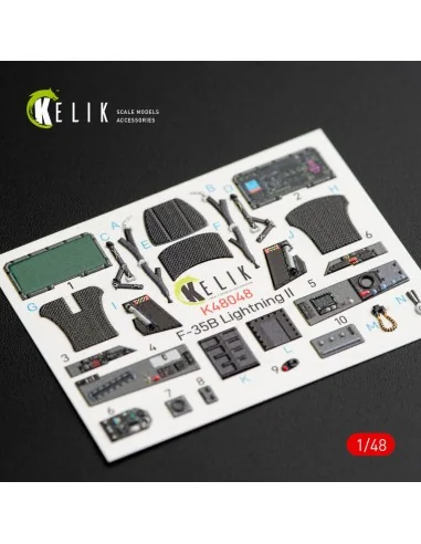 F-35B Lightning II interior 3D decals for Kitty Hawk / Zimimodel ki...