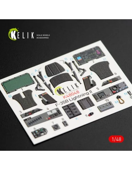 F-35B Lightning II interior 3D decals for Kitty Hawk / Zimimodel ki...