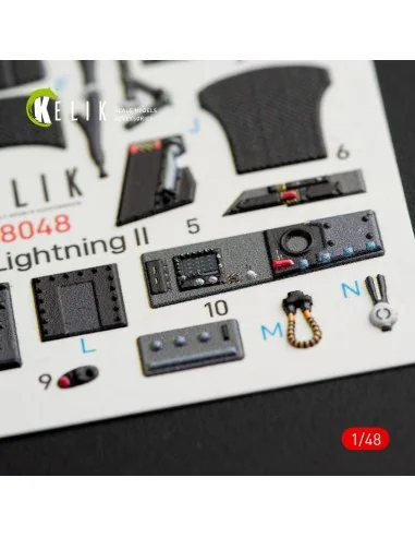 F-35B Lightning II interior 3D decals for Kitty Hawk / Zimimodel ki...