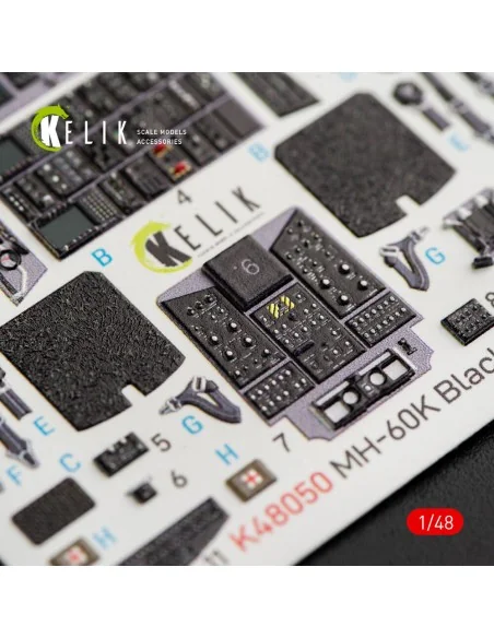 [NO_DESC] MH-60K Black Hawk interior 3D decals for Italeri kit 2666...