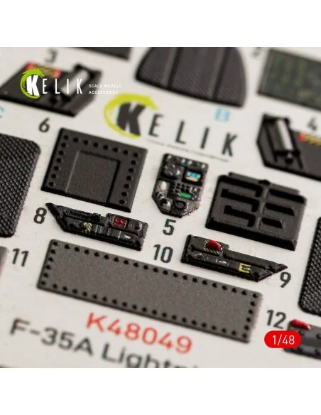 F-35A Lightning II interior 3D decals for Meng kit, 1/48 - Kelik K4...