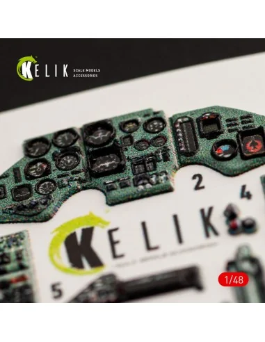 SU-27 Flanker interior 3D decals for GWH kit, 1/48 - Kelik K48051