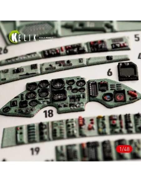 [NO_DESC] SU-27UB Flanker interior 3D decals for GWH kit, 1/48 - Ke...