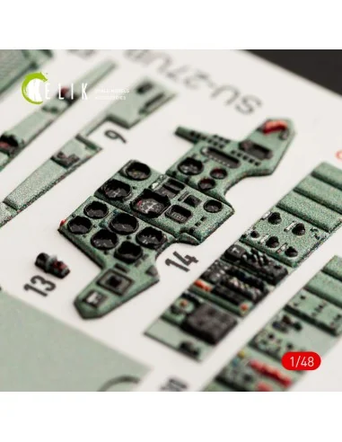 SU-27UB Flanker interior 3D decals for GWH kit, 1/48 - Kelik K48052