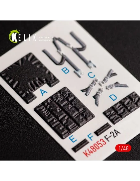 JASDF F-2A interior 3D decals for Hasegawa kit, 1/48 - Kelik K48053