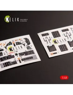 JASDF F-2B interior 3D decals for Hasegawa kit, 1/48 - Kelik K48054
