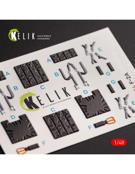 JASDF F-2B interior 3D decals for Hasegawa kit, 1/48 - Kelik K48054