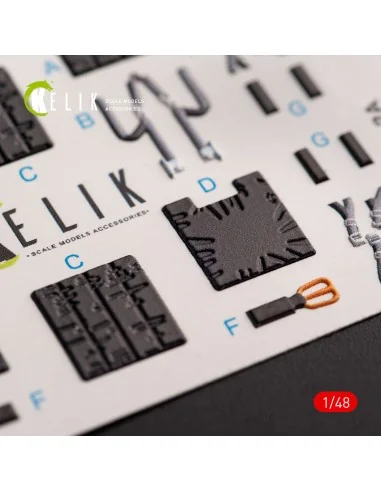 JASDF F-2B interior 3D decals for Hasegawa kit, 1/48 - Kelik K48054