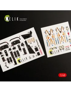 [NO_DESC] IA-58 Pucara interior 3D decals for Kinetic kit, 1/48 - K...