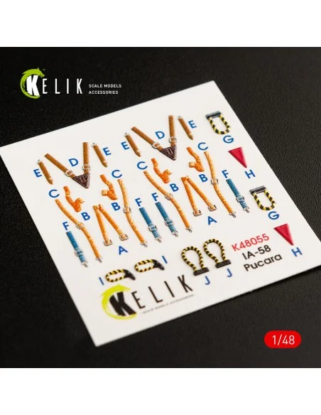 IA-58 Pucara interior 3D decals for Kinetic kit, 1/48 - Kelik K48055