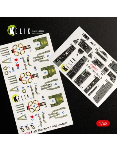 F-4G interior 3D decals for Meng kit, 1/48 - Kelik K48056