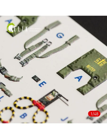 F-4G interior 3D decals for Meng kit, 1/48 - Kelik K48056