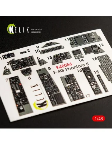 F-4G interior 3D decals for Meng kit, 1/48 - Kelik K48056