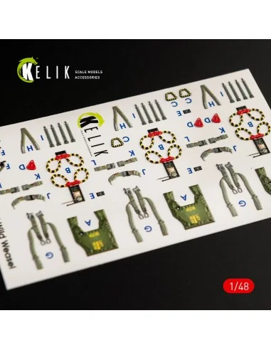 F-4G interior 3D decals for Meng kit, 1/48 - Kelik K48056