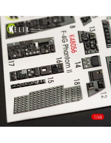 F-4G interior 3D decals for Meng kit, 1/48 - Kelik K48056