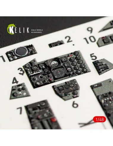 F-4G interior 3D decals for Meng kit, 1/48 - Kelik K48056