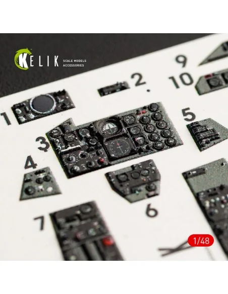 F-4G interior 3D decals for Meng kit, 1/48 - Kelik K48056