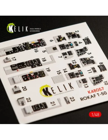 [NO_DESC] T-50 ROKAF interior 3D decals for Academy kit, 1/48 - Kel...