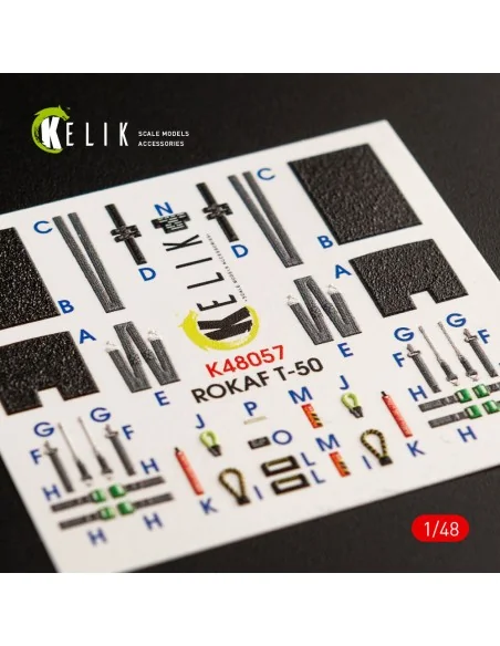[NO_DESC] T-50 ROKAF interior 3D decals for Academy kit, 1/48 - Kel...