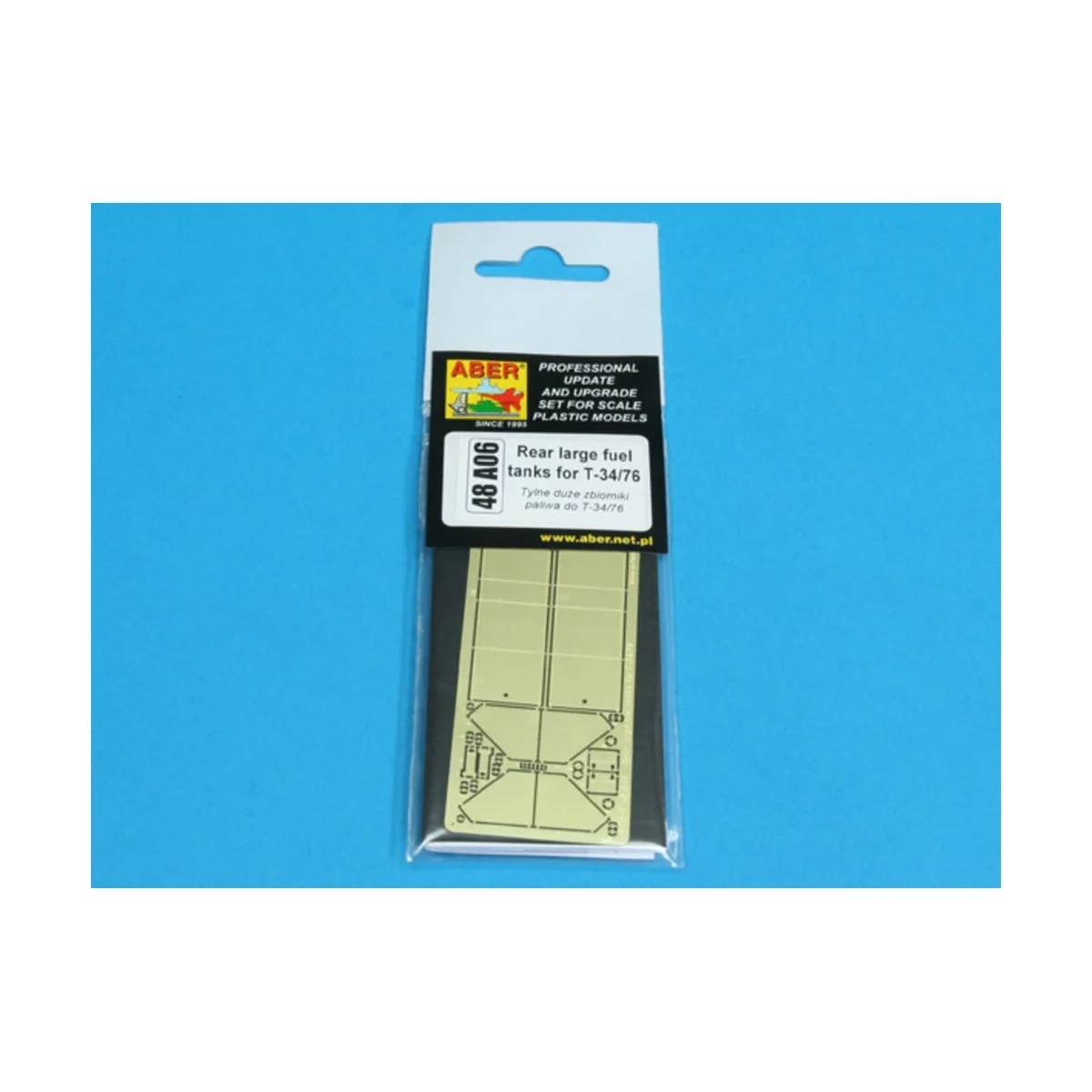 Rear large fuel tanks for T-34/76, 1/48 - Aber Models 48 A06