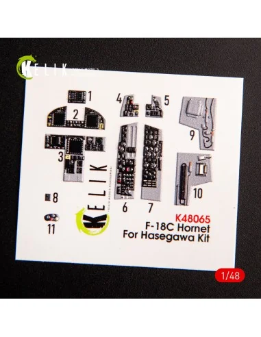 [NO_DESC] F-18C Hornet interior 3D decals for Hasegawa kit, 1/48 - ...