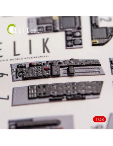 F-18C Hornet interior 3D decals for Hasegawa kit, 1/48 - Kelik K48065