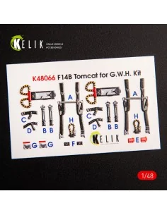 F-14B Tomcat interior 3D decals for GWH kit, 1/48 - Kelik K48066 2