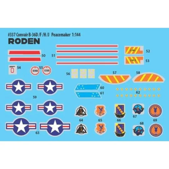 Convair B-36D Peacemaker, 1/144 - Roden 337