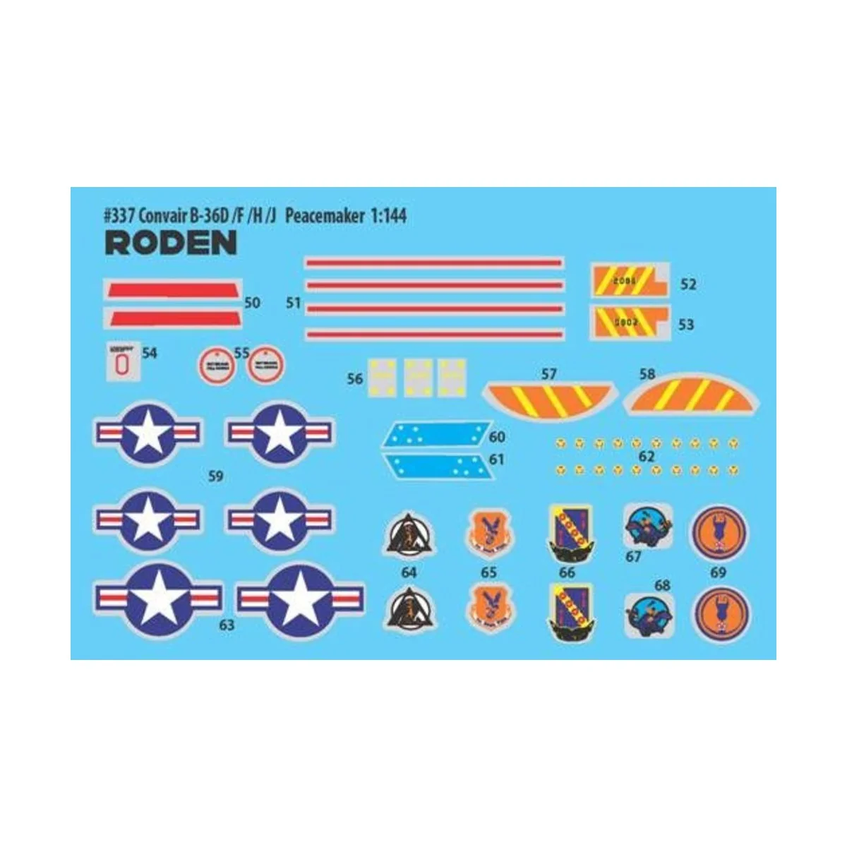 Convair B-36D Peacemaker, 1/144 - Roden 337