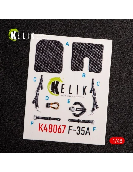 F-35A interior 3D decals for Tamiya kit, 1/48 - Kelik K48067
