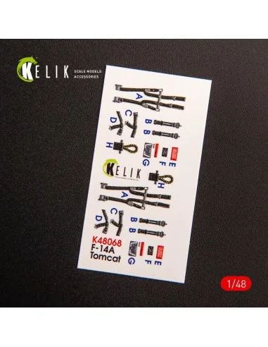F-14A Tomcat late interior 3D decals for Tamiya kit, 1/48 - Kelik K...