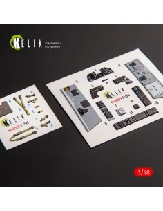 F-5N interior 3D decals for AFV Club kit, 1/48 - Kelik K48069