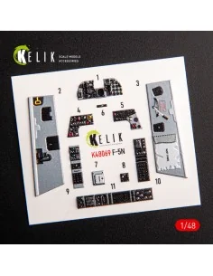 F-5N interior 3D decals for AFV Club kit, 1/48 - Kelik K48069 2