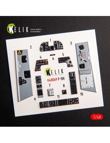 F-5N interior 3D decals for AFV Club kit, 1/48 - Kelik K48069