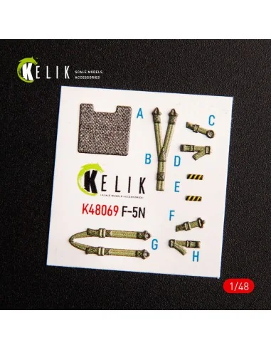 F-5N interior 3D decals for AFV Club kit, 1/48 - Kelik K48069