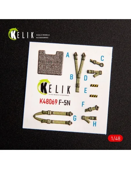 F-5N interior 3D decals for AFV Club kit, 1/48 - Kelik K48069