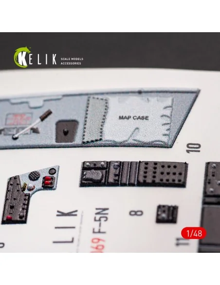 F-5N interior 3D decals for AFV Club kit, 1/48 - Kelik K48069