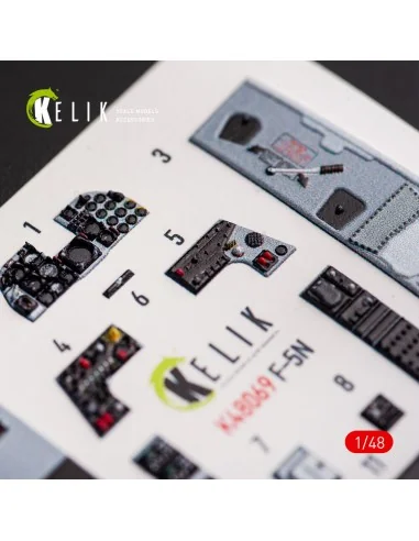 F-5N interior 3D decals for AFV Club kit, 1/48 - Kelik K48069