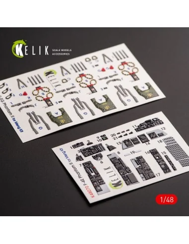 F-4E Phantom II interior 3D decals for Meng kit, 1/48 - Kelik K48070