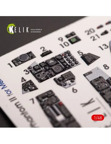 F-4E Phantom II interior 3D decals for Meng kit, 1/48 - Kelik K48070