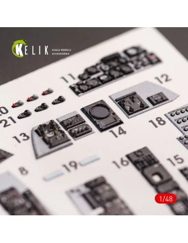 [NO_DESC] F-4E Phantom II interior 3D decals for Meng kit, 1/48 - K...