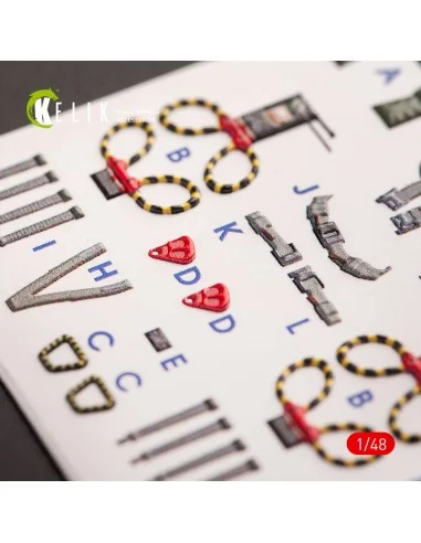 F-4E Phantom II interior 3D decals for Meng kit, 1/48 - Kelik K48070