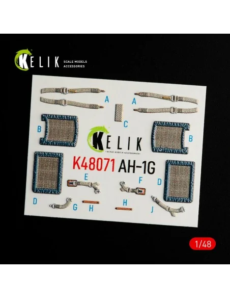 AH-1G interior 3D decals forICM/SpecialHobby kit, 1/48 - Kelik K48071