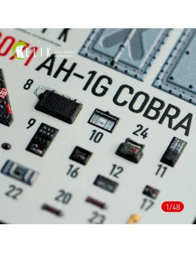 AH-1G interior 3D decals forICM/SpecialHobby kit, 1/48 - Kelik K48071