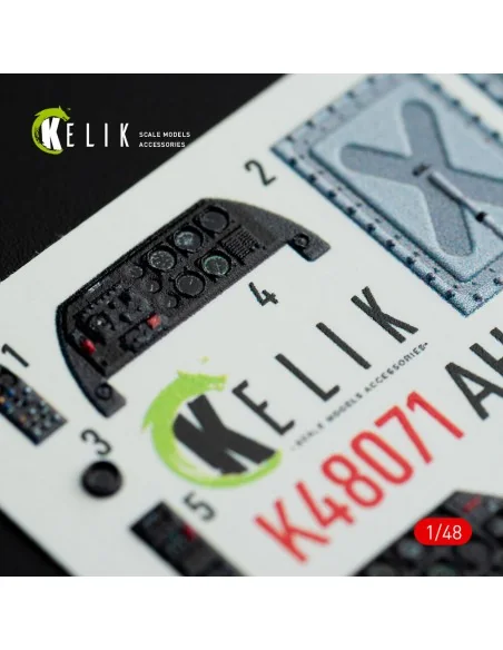 AH-1G interior 3D decals forICM/SpecialHobby kit, 1/48 - Kelik K48071