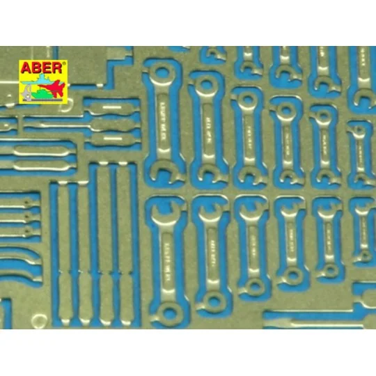 Hand tools, 1/48 - Aber Models 48 A09 Hand tools, 1/48 - Aber Models 48 A09