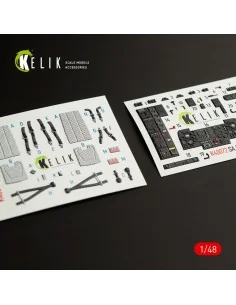 Dauphin II SA.365F / AS.565SA interior 3D decals for Kitty Hawk / Z...