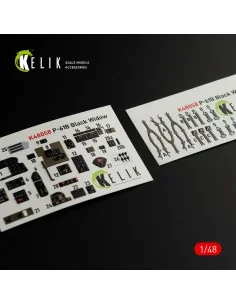 P-61B 'Black Widow' interior 3D decals for GWH kit, 1/48 - Kelik K4...